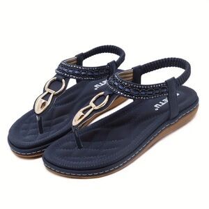 Comfortable Open Toe Slip On Shoes, Women's Fashion Summer Shoes